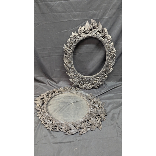 88 - A Pair of Victorian Picture Frames ( one missing glass) 62cm x 48cm