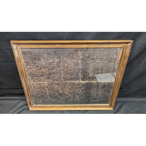 62 - .A Framed Antique Map Of Dorchester - 56 x 44