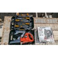 Black & Decker Jigsaw And Scorpion Saw And JCB Chisel Set