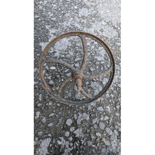 881 - Vintage Metal Wheel