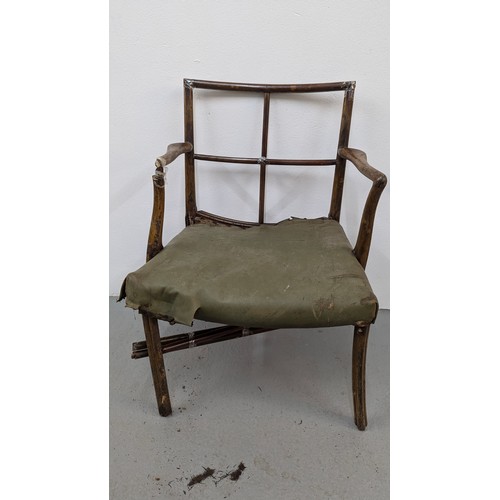 117 - For Restoration - An Antique Georgian Armchair