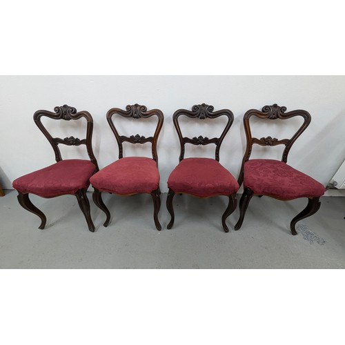 154 - Victorian Cabriole Chairs x 4