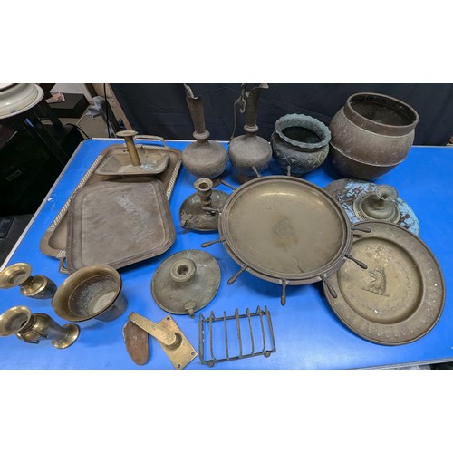 787 - Selection Of Brass And Copperwares