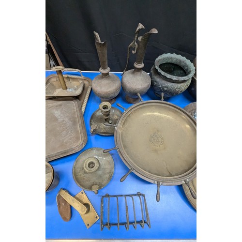 787 - Selection Of Brass And Copperwares