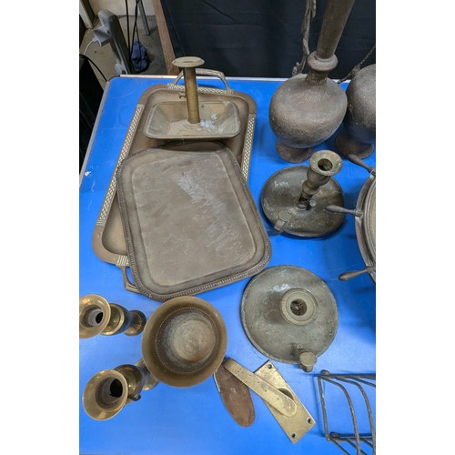 787 - Selection Of Brass And Copperwares