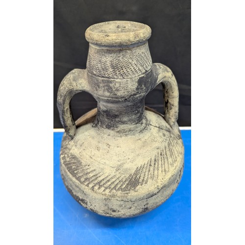 791 - Turkish Stranger Vase With Twin Handles