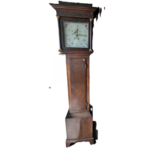 796 - A 30 Day Long Cased Clock And Clock Case