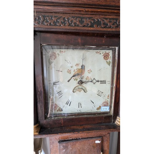 796 - A 30 Day Long Cased Clock And Clock Case