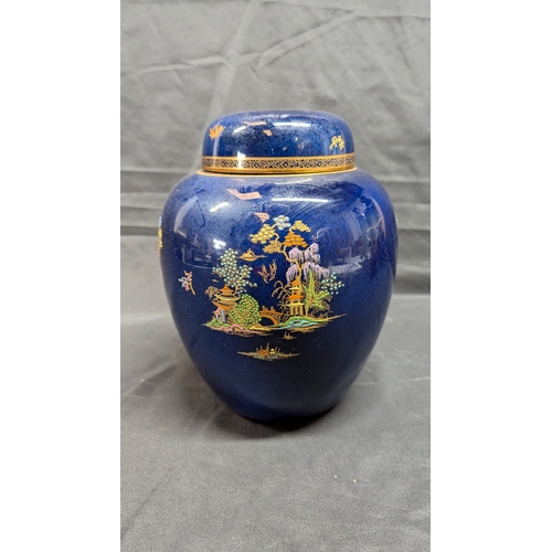 188 - .A Crown Devon Ginger Jar 25cm Tall