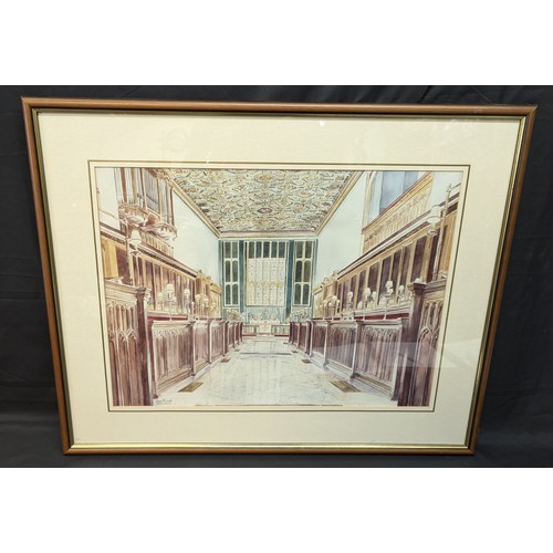 1325 - .HM Chapel Royal St. James Palace Ltd Edition Print by Eileen Smith - 85 x 70cms In Frame