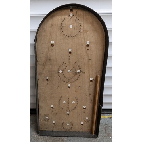 1089 - ..Home Made Vintage Bagatelle Board - 77 x 37cm