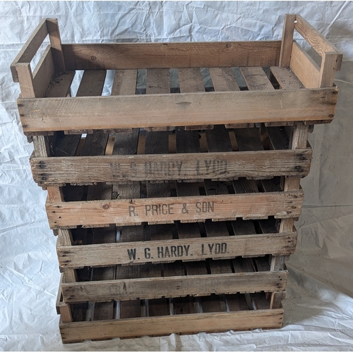 18 - 6x Vintage Apple Crates - 18 x 80 x 45cm