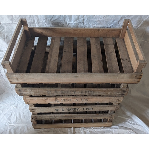 18 - 6x Vintage Apple Crates - 18 x 80 x 45cm