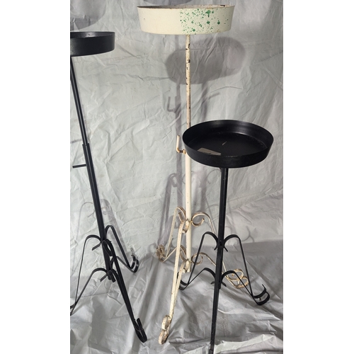 5 - A Collection Of Adjustable Metal Plant Stands