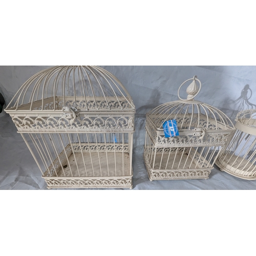 30 - 4x Metal Bird Cages