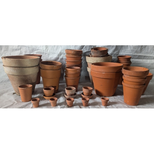 33 - A Box Of Assorted Terracotta Pots