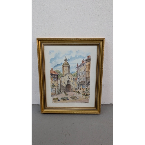 585 - .A Signed Limited Edition Print Of The Chapel Amelian, Limoges - 60 x 50cm