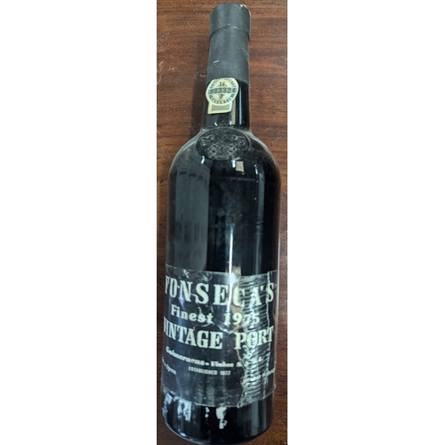 630 - .A Bottle Of Fonseca's Finest 1975 Vintage Port - Label Damaged As Pictured