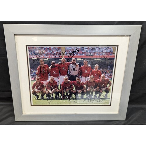 1070 - *Manchester United Community Shield 2003 Signed, Framed Photograph ( NO C.O.P.) - 57 x48cm