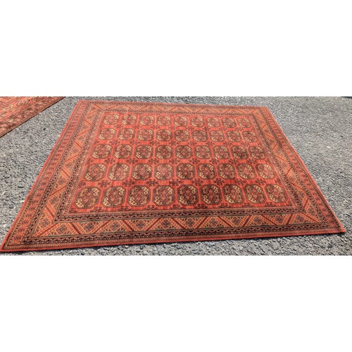 1100 - *A Poortere Mosul Wool Patterned Rug - Needs Cleaning - 3.5 x 2.5m