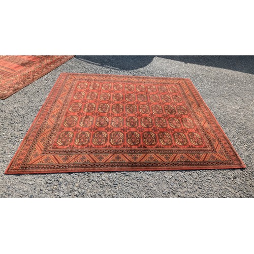 1100 - *A Poortere Mosul Wool Patterned Rug - Needs Cleaning - 3.5 x 2.5m