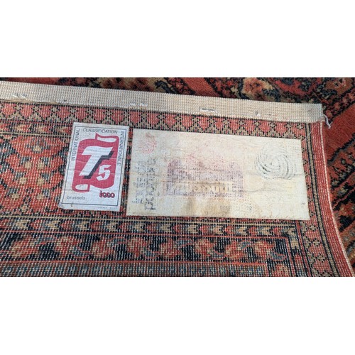 1100 - *A Poortere Mosul Wool Patterned Rug - Needs Cleaning - 3.5 x 2.5m