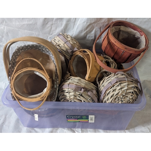 41 - A Selection Of Wooden And Woven Baskets