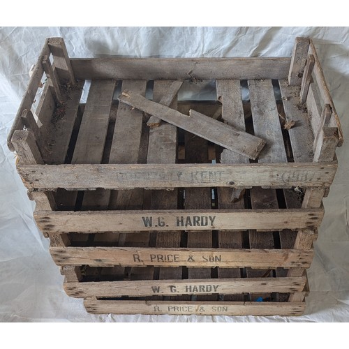 35 - 5x Vintage Apple Crates - 15 x 77 x 45cm