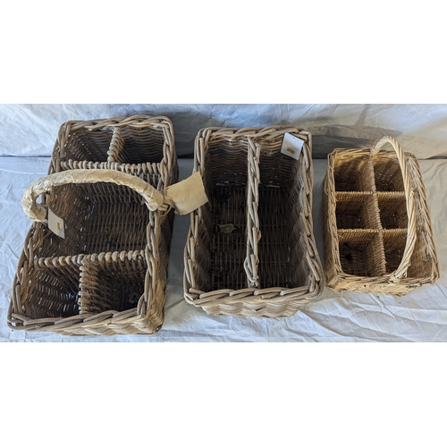 42 - 3x Wicker Baskets