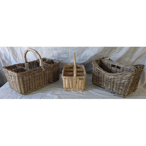 42 - 3x Wicker Baskets