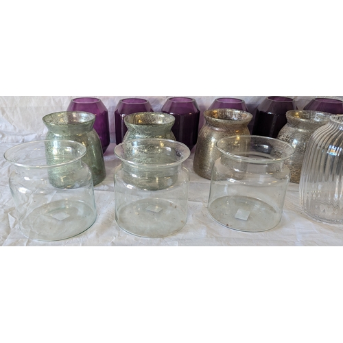 51 - 19 Assorted Glass Vases