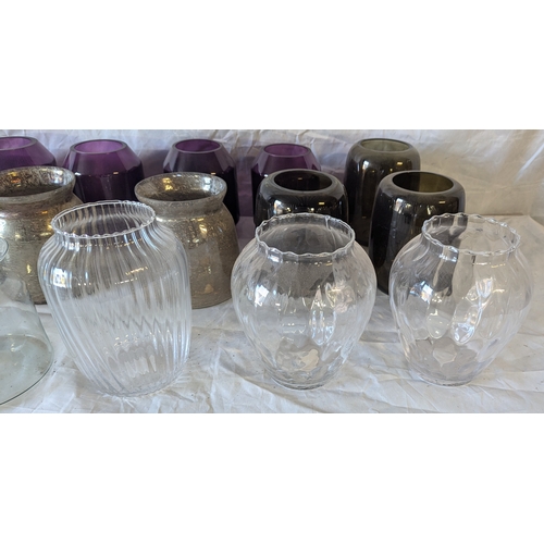 51 - 19 Assorted Glass Vases