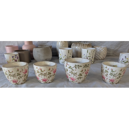 52 - Box Of Assorted Plant Pots