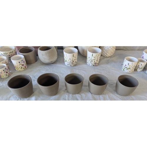 52 - Box Of Assorted Plant Pots