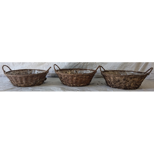 55 - Box Of Assorted Wicker And Woven Baskets