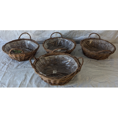 55 - Box Of Assorted Wicker And Woven Baskets