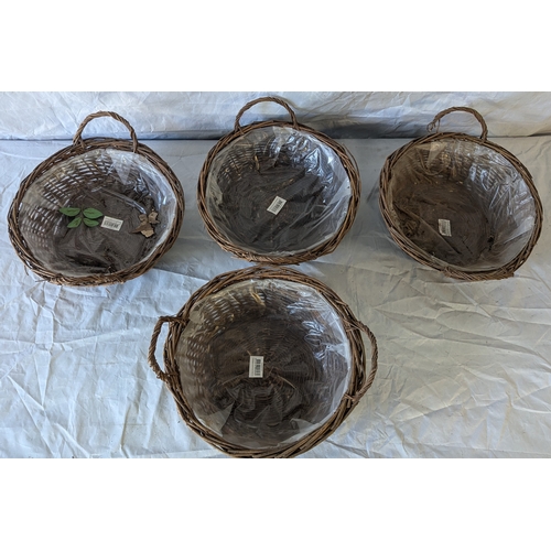 55 - Box Of Assorted Wicker And Woven Baskets