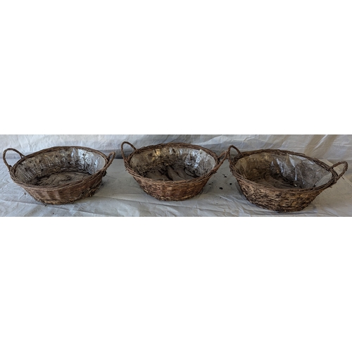 55 - Box Of Assorted Wicker And Woven Baskets