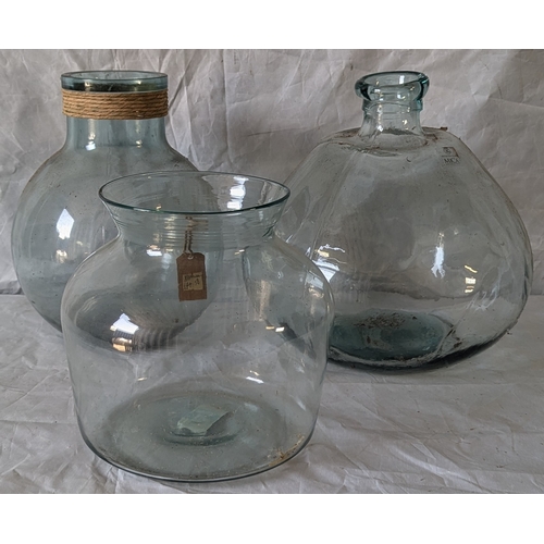 60 - 3 Glass Vases