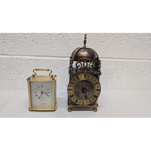 658 - .Lantern And Carriage Quartz Clocks