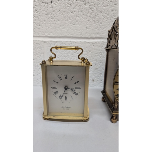 658 - .Lantern And Carriage Quartz Clocks