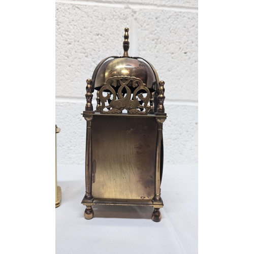 658 - .Lantern And Carriage Quartz Clocks