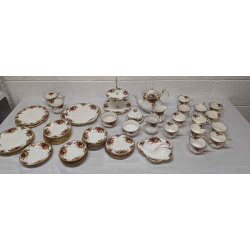 615 - A Collection Of Royal Albert Old Country Roads Bone China Tea And Coffee Service Inc: 

12x Teacups;... 