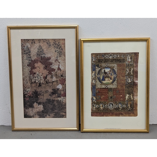 582 - .A Pair of Gilt Framed Prints - Largest 56cm x 38cm