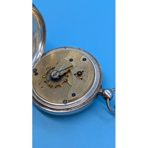 712 - A Silver Waltham Pocket Watch - Running