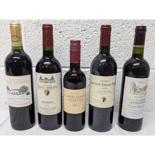 756 - An Assortment of French and Merlot Cabinet Bordeaux Wines