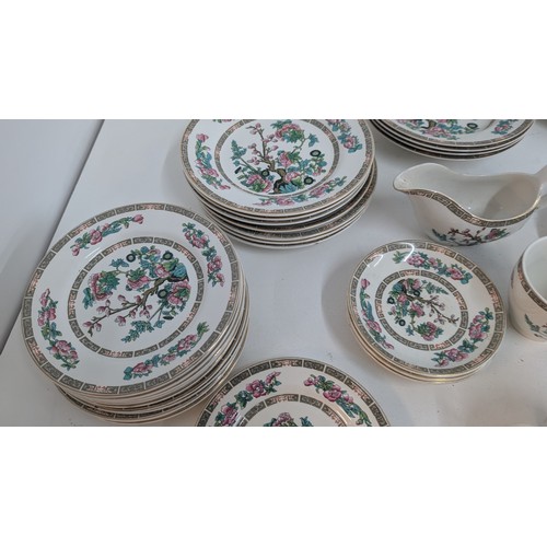 1120 - .A Quantity of Lord Nelson Pottery Indian Tree Dinner/ Tea Service ( some damages) inc. 9 x 20cm Pla... 