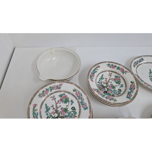 1120 - .A Quantity of Lord Nelson Pottery Indian Tree Dinner/ Tea Service ( some damages) inc. 9 x 20cm Pla... 