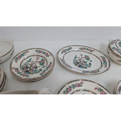 1120 - .A Quantity of Lord Nelson Pottery Indian Tree Dinner/ Tea Service ( some damages) inc. 9 x 20cm Pla... 