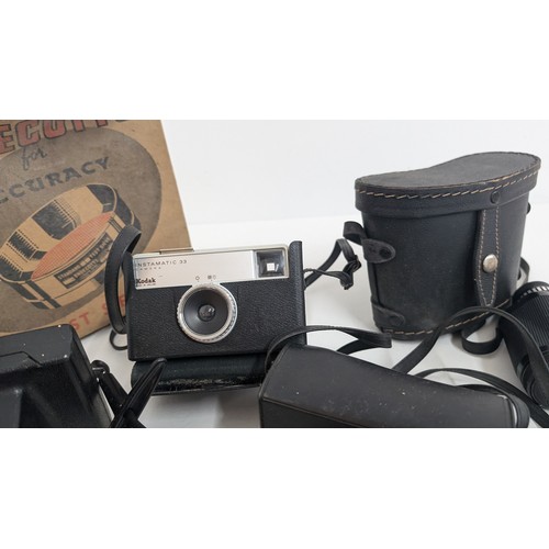 538 - .A Quantity of Vintage Cameras, 2 x Pairs of Binoculars etc.